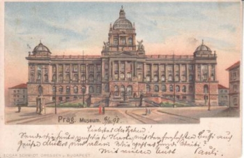 Václavské náměstí - muzeum (kresba) 1898 95 002 ●